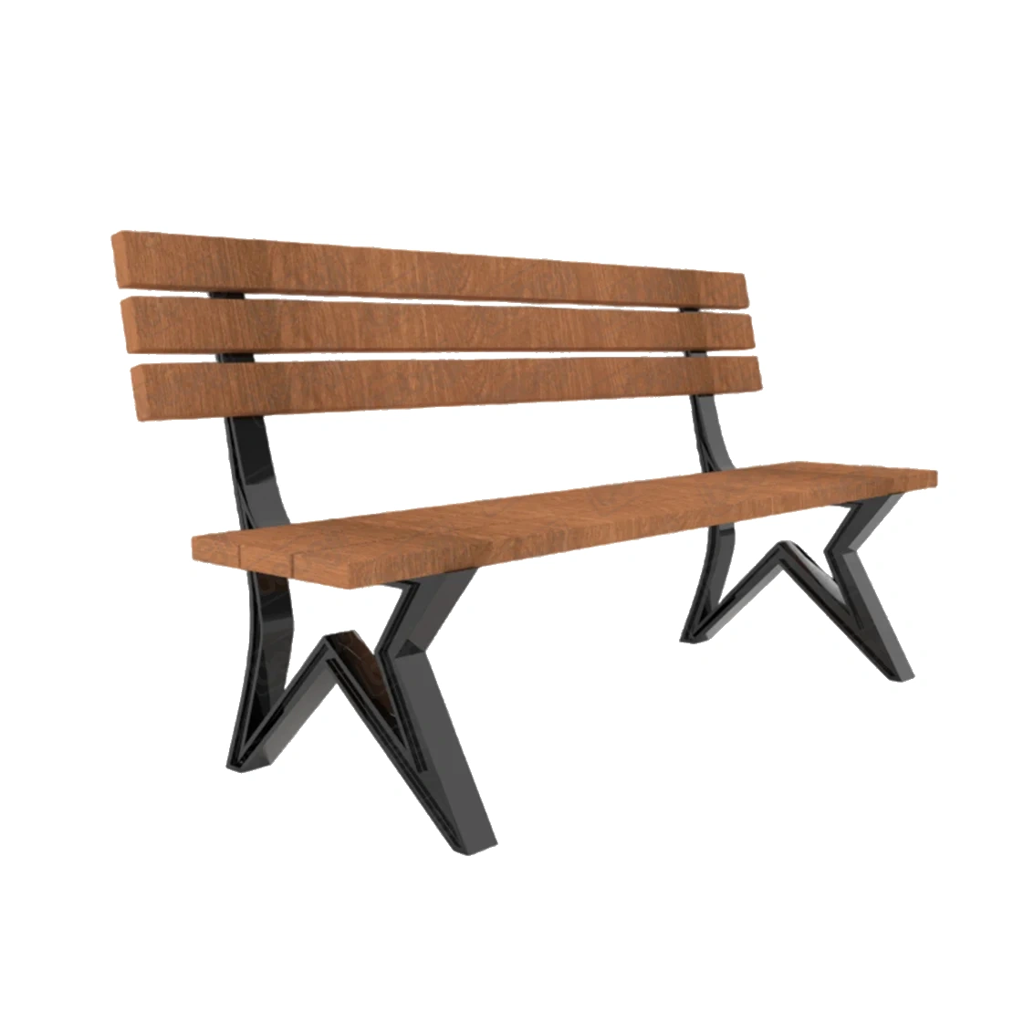 Wooden Bench Star Style J9802