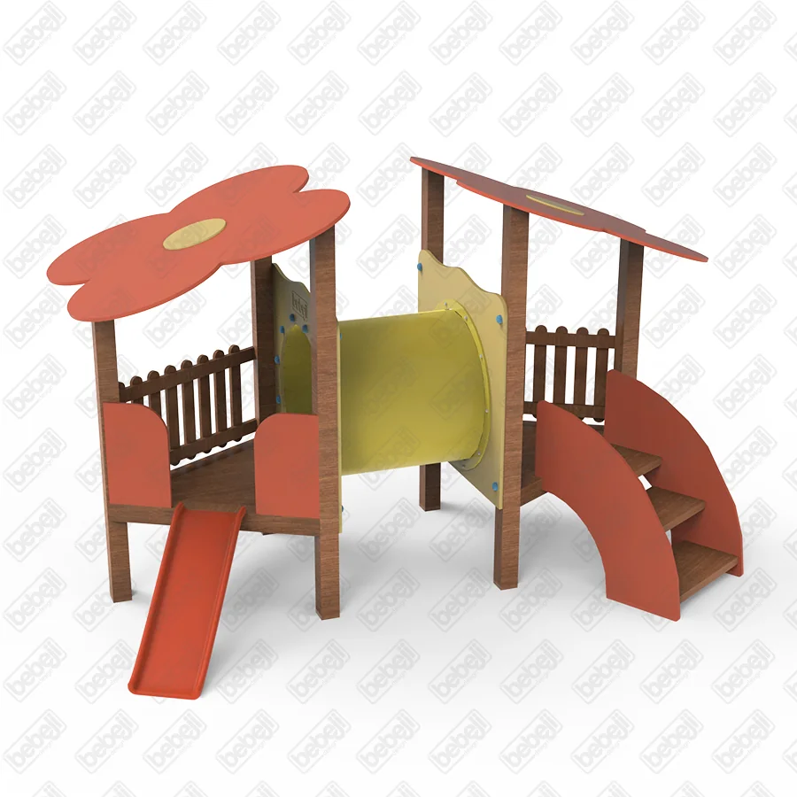 Küçük Ahşap Çiçek Oyun Parkı J9502