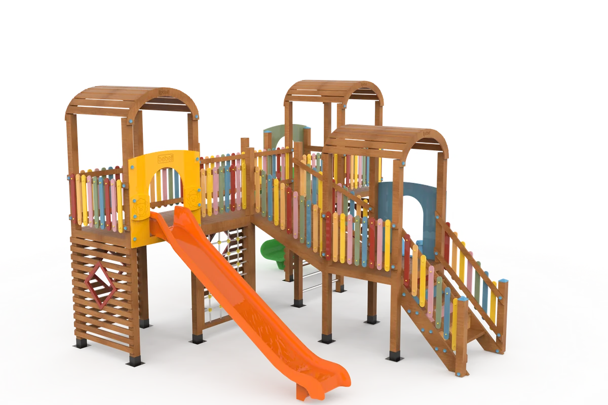 Terrace Park Wooden Playground 4 JP026