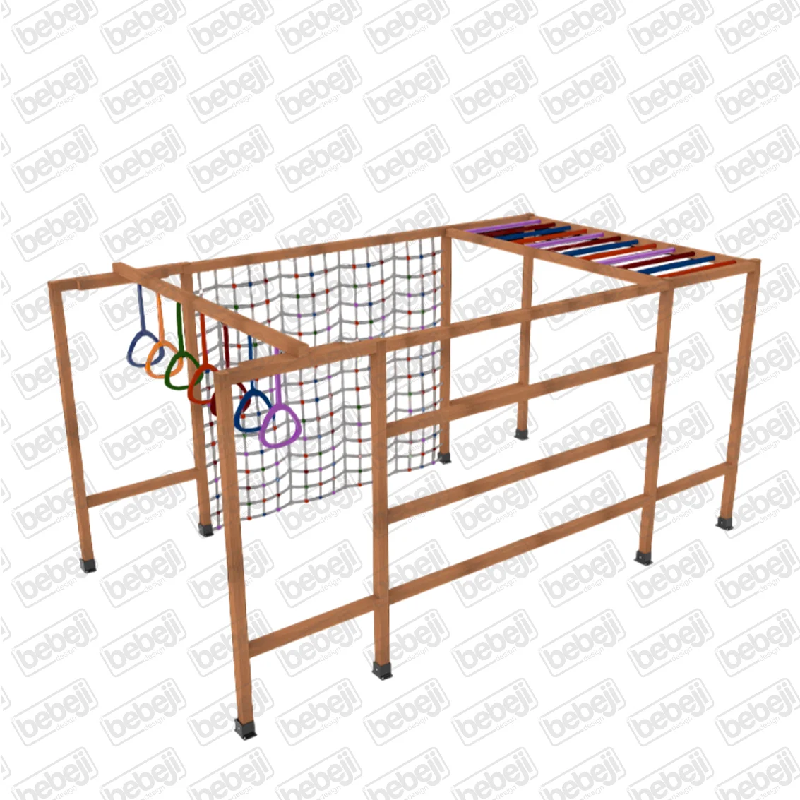 Wooden Fitness Playground J9286