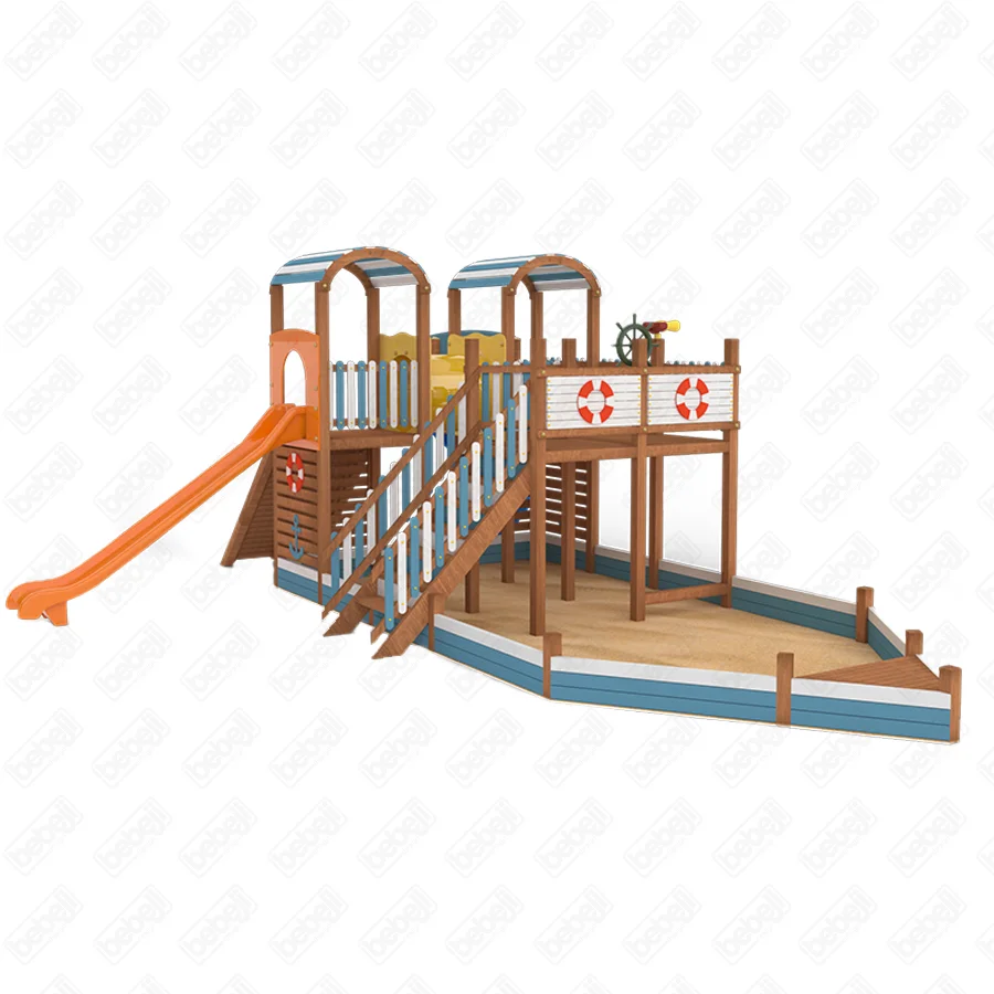 Wooden Ship Themed Playground J9197