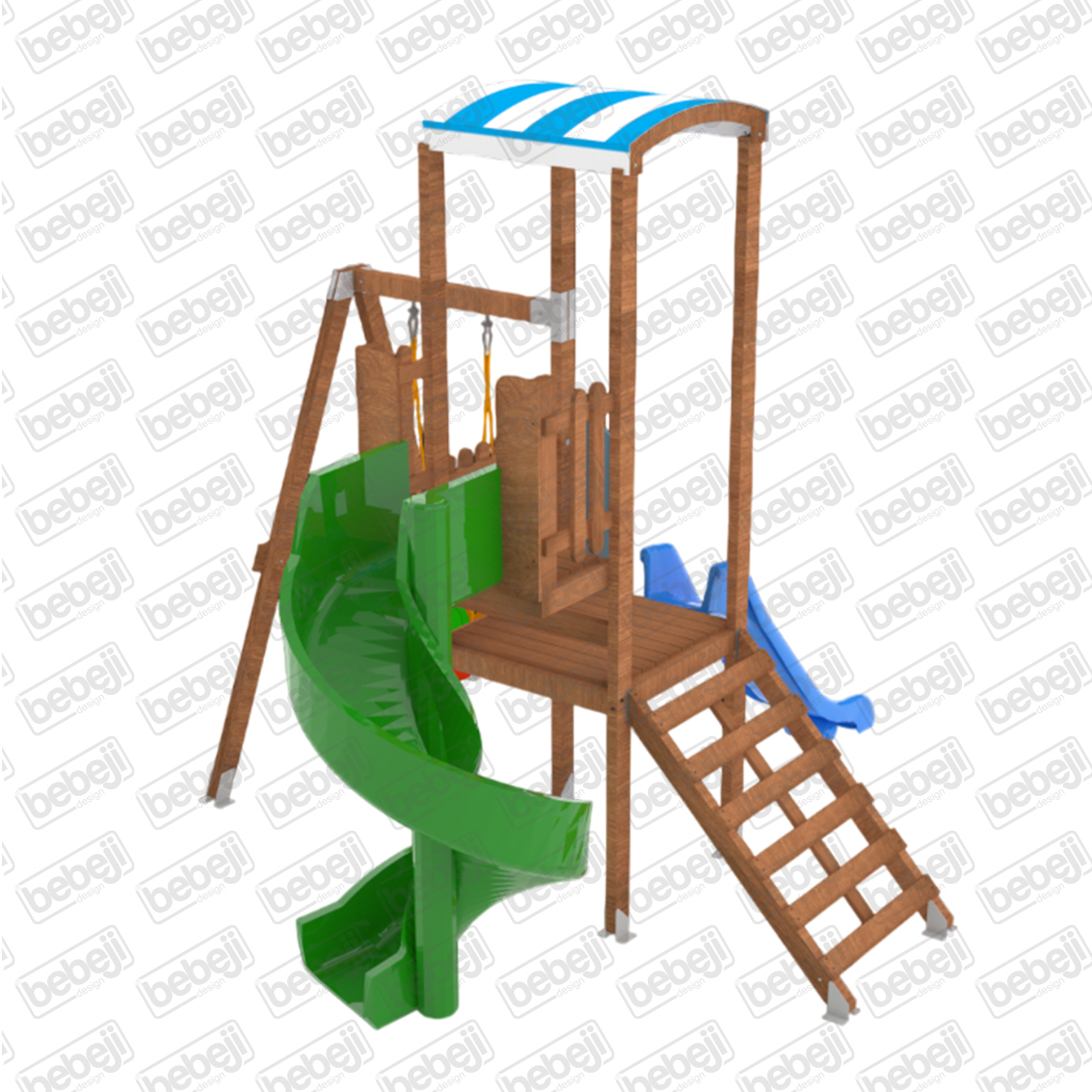 I Safe Wooden Playground S5709 - Image 2