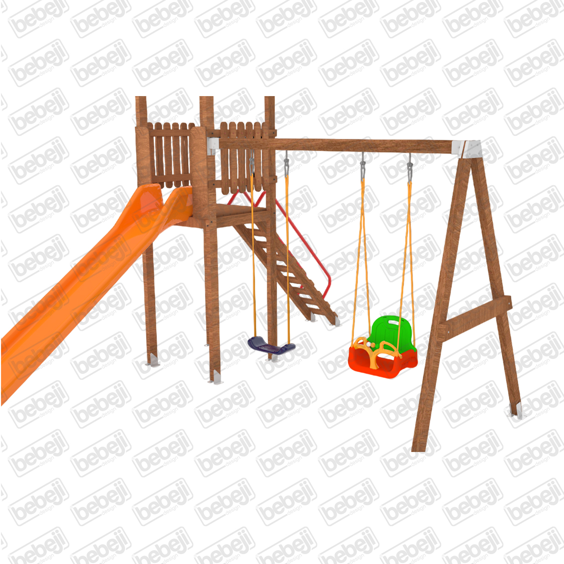 I Safe Wooden Playground S5711 - Image 3