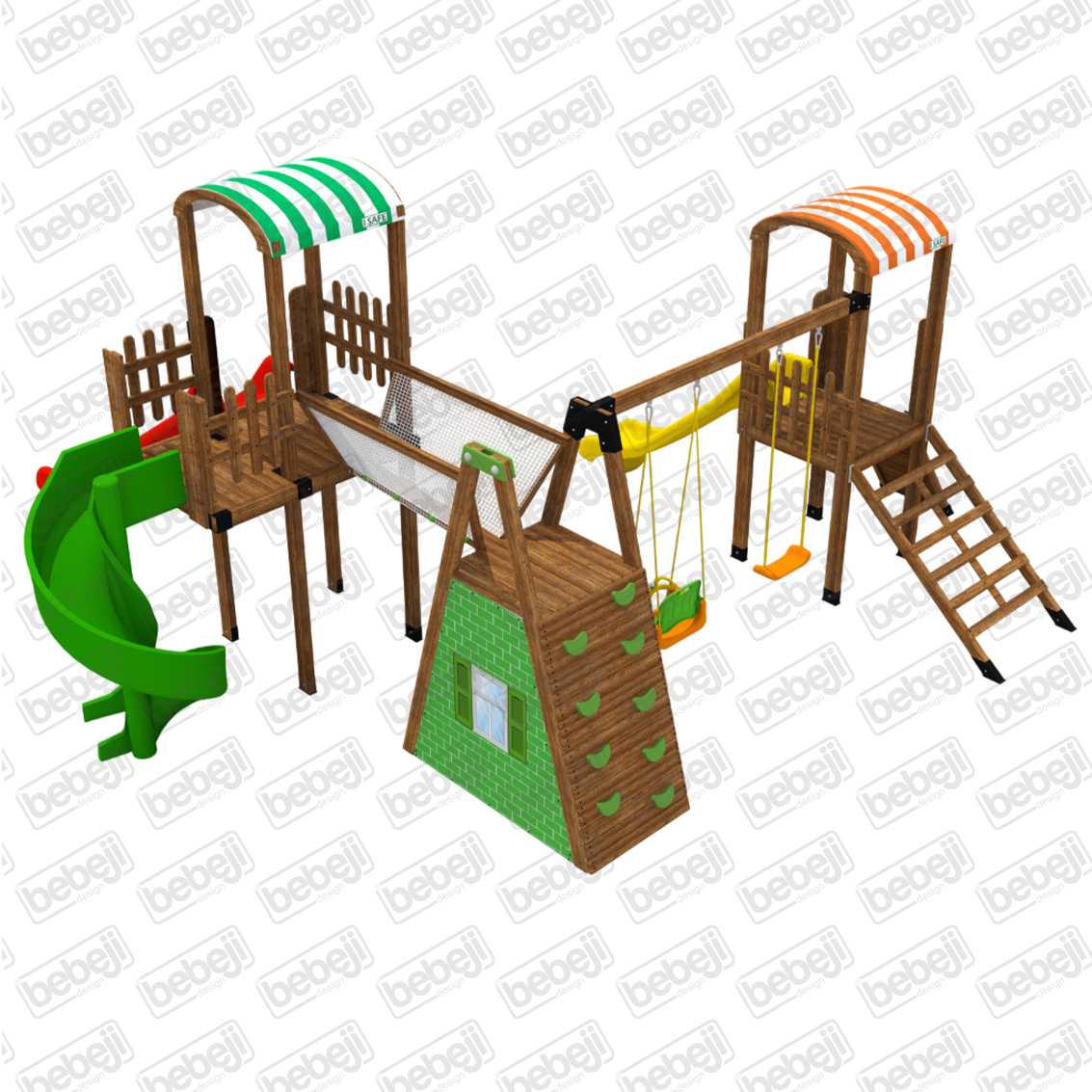 I Safe Wooden Playground S5713 - Image 2